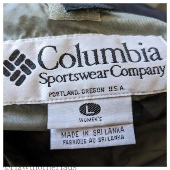 COLUMBIA Sunrise Peak Hidden Hood Ski Jacket Size L Zip Pockets Liner Zipper - Picture 9 of 11